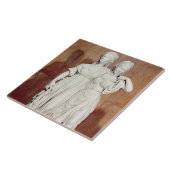 Dubbel beeld van de Princesses Louise (1776-1810) Tegeltje (Zijkant)