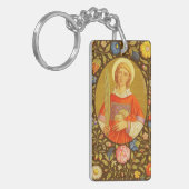 Dubbel beeld van St. Stefanus de Protomartelaar (P Sleutelhanger (Voorkant Links)