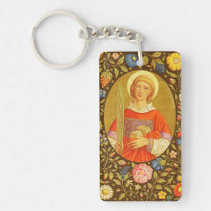 Dubbel beeld van St. Stefanus de Protomartelaar (P Sleutelhanger
