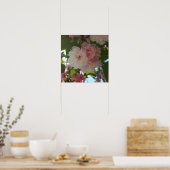 Dubbel Bloeiende Kersenboom I Lente Bloemen Poster (Keuken)