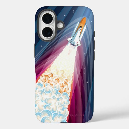 Dubbel Boosted (Spaceshuttle-lancering) Case-Mate iPhone Case (Achterkant)