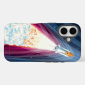 Dubbel Boosted (Spaceshuttle-lancering) Case-Mate iPhone Case (Achterkant (horizontaal))