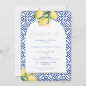 Dubbel de liefde italiaans Baby shower voor tweeli Kaart (Voorkant)