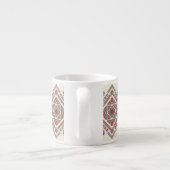 Dubbel Diamond Palestijnse Tatreez Expresso Mok (Achterkant)