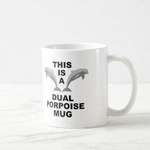 Dubbel doel grappige mok of reismok