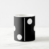 Dubbel drie zwarte domino Mok (Center)