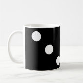 Dubbel drie zwarte domino Mok (Links)