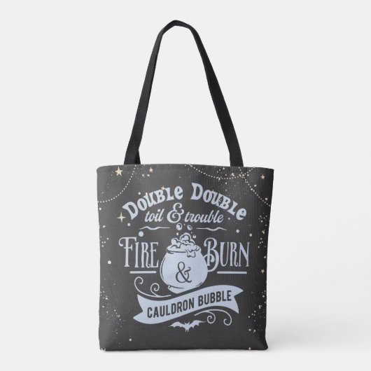 Dubbel Dubbel Pet en Trouble Halloween Tote Bag (Achterkant)