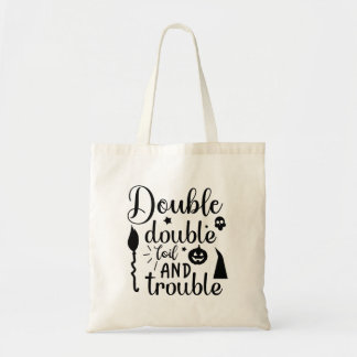 Dubbel dubbel werk & problemen Spooky Canvas tas
