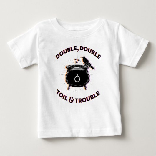 Dubbel dubbelblind en troebel T-shirt bovenaan (Voorkant)