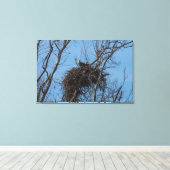 Dubbel Eagle Trouble Canvas Afdruk (Insitu (Houten vloer))