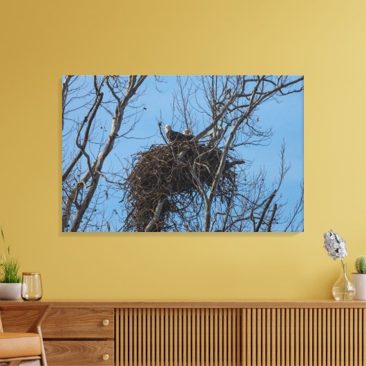 Dubbel Eagle Trouble Canvas Afdruk (Insitu (Woonkamer))