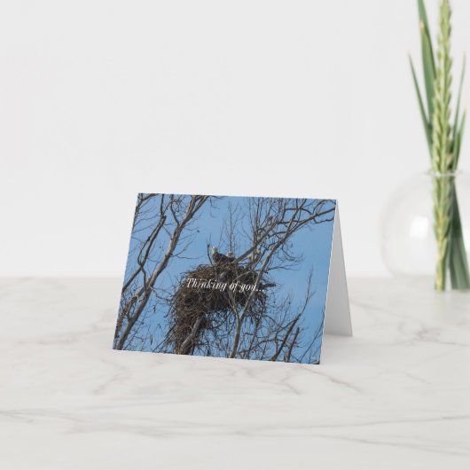 Dubbel Eagle Trouble Denking of You Kaart (Voorkant)