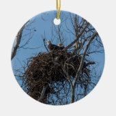 Dubbel Eagle Trouble Keramisch Ornament (Voorkant)