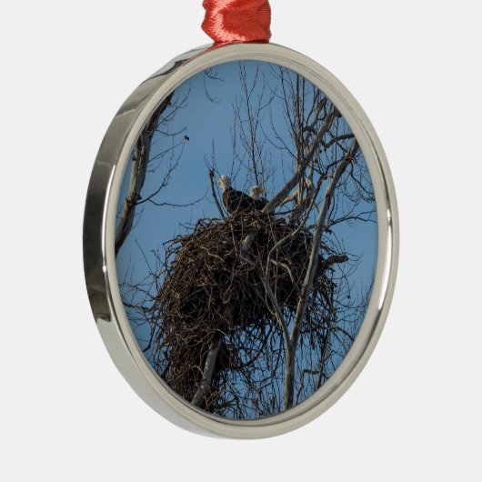 Dubbel Eagle Trouble Metalen Ornament (Rechts)