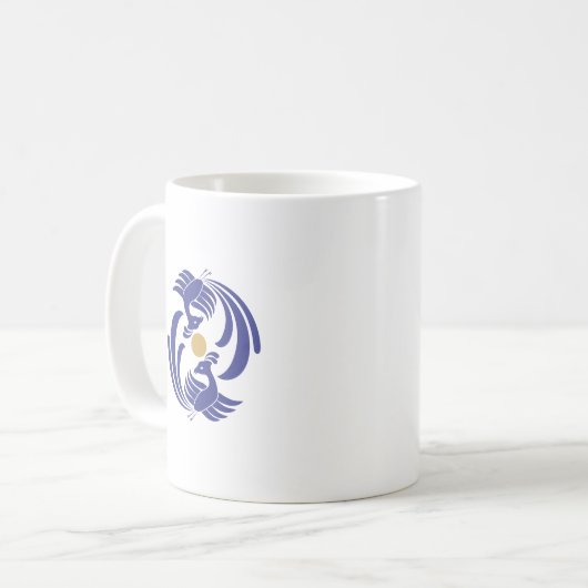  dubbel-feniks koffiemok (Voorkant links)