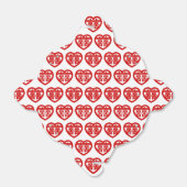 Dubbel Geluk 囍 Shuangxi Chinees Hanzi Hart Bedankdoosjes (Uitgevouwen)