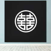 Dubbel geluk - 40x40 - Uitgerekt canvas Afdruk (Insitu (Houten vloer))