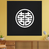 Dubbel geluk - 40x40 - Uitgerekt canvas Afdruk (Insitu (Woonkamer))