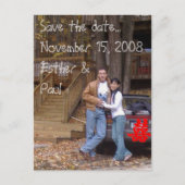 Dubbel geluk - Bewaar de datum...... Aankondigingskaart (Voorkant)