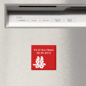 Dubbel Geluk Bruiloft Magneten (Insitu (Vaatwasser))