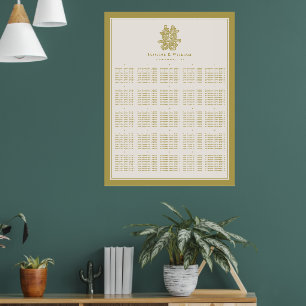 Dubbel Geluk Chinees Huwelijk Zitplaats Grafiek Poster