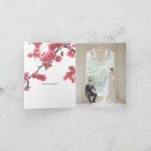 Dubbel geluk Chinese bruiloft Dank u Foto © Bedankkaart (Binnen)