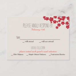 Dubbel Geluk Chinese Bruiloft Uitnodiging - RSVP