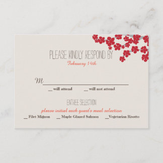 Dubbel Geluk Chinese Bruiloft Uitnodiging - RSVP