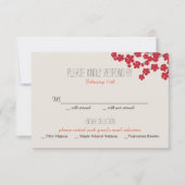 Dubbel Geluk Chinese Bruiloft Uitnodiging - RSVP (Voorkant)