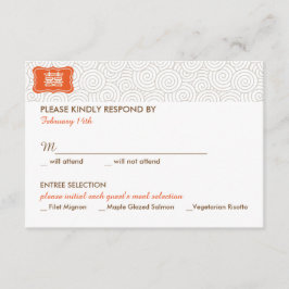 Dubbel Geluk Chinese Bruiloft Uitnodiging - RSVP