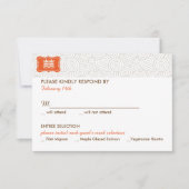 Dubbel Geluk Chinese Bruiloft Uitnodiging - RSVP (Voorkant)