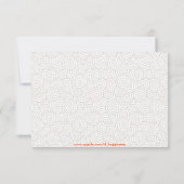 Dubbel Geluk Chinese Bruiloft Uitnodiging - RSVP (Achterkant)