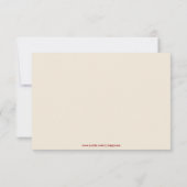 Dubbel Geluk Chinese Bruiloft Uitnodiging - RSVP (Achterkant)