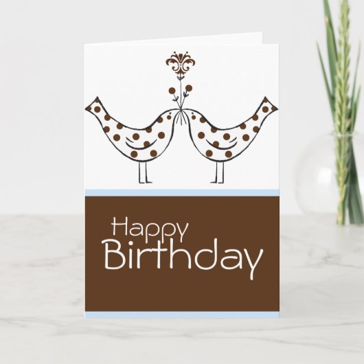 Dubbel geluk - Happy Birthday Kaart (Voorkant)
