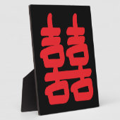 Dubbel geluk in Red Plaque Fotoplaat (Zijkant)