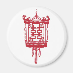 Dubbel geluk Lantern Magneet