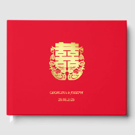Dubbel Geluk & Mandarijn Eenden Chinese Bruiloft Gastenboek