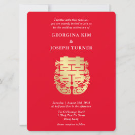 Dubbel Geluk & Mandarijn Eenden Chinese Bruiloft Save The Date