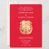 Dubbel Geluk & Mandarijn Eenden Chinese Bruiloft Save The Date (Voorkant)