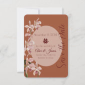 Dubbel Geluk Orchidee Save The Date (Voorkant)