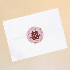 Dubbel Geluk Orchidee Sticker