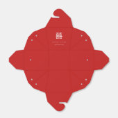 Dubbel Geluk Wit & Rood Take Home Favor Box Bedankdoosjes (Uitgevouwen)
