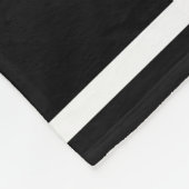 Dubbel geluk / zwart - grote fleece deken (Hoek)