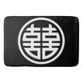 Dubbel Geluk /Zwarte Badmat (Voorkant)