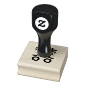 dubbel gelukkig rubberstempel (Stempel)