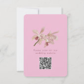 Dubbel Geluks Orchidee Save The Date (Achterkant)