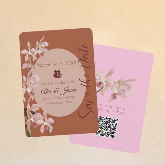 Dubbel Geluks Orchidee Save The Date