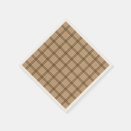 dubbel geplakt patroon servet (Hoek)