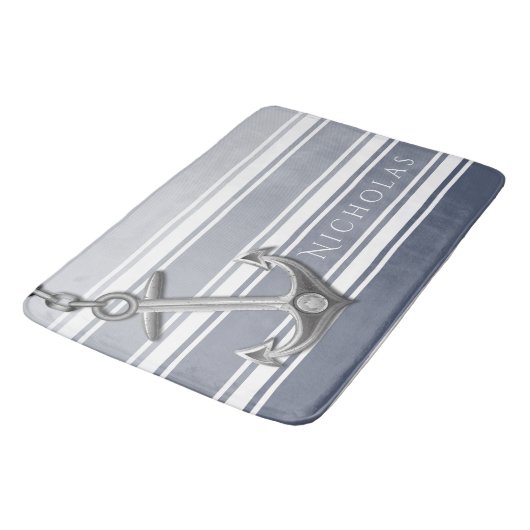 Dubbel Gestreept Anker Badmat (Gekanteld)